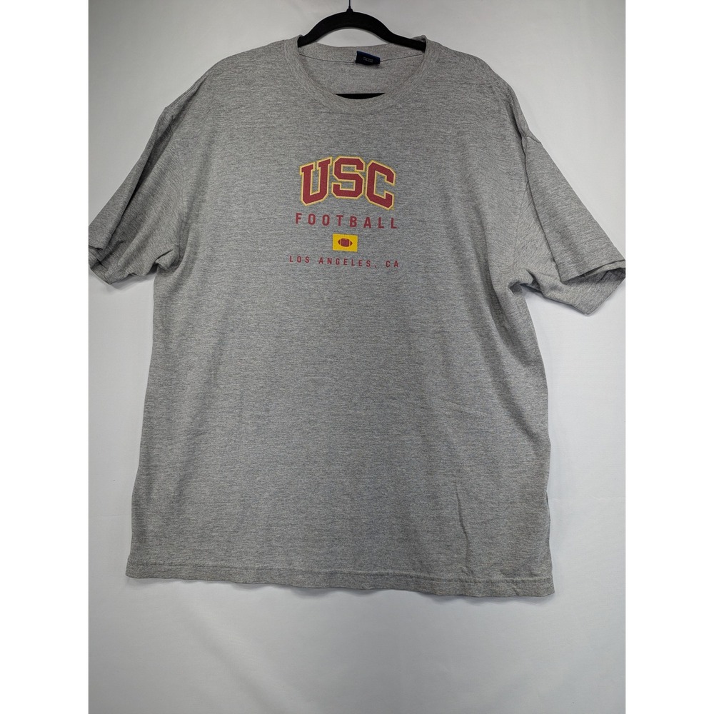 USC Trojans Football T Shirt Gray Los Angeles CA‎ Men's L